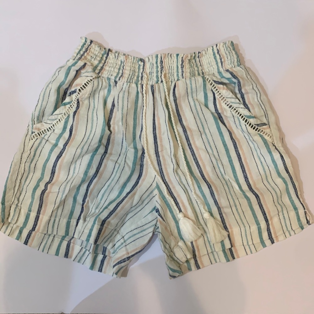 Briggs striped linen shorts, women’s size S